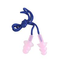 Professional Silicone Waterproof Swim Ear Plugs with Cord Swimming Earplugs, M