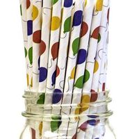 Aardvark Balloons Paper Drinking Straws (Qty of 100 - Made in USA)