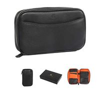 GALINER Leather Cigar Case Travel Cigar Humidor Bag Cigar Box Fit 5 Cigars