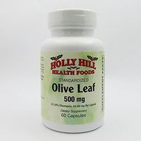 Holly Hill Health Foods, Standardized Olive Leaf, 500 MG, 60 Capsules
