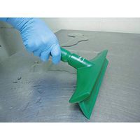 Vikan 71254 Rubber Polypropylene Frame Bench Single Blade Squeegee, 10", Red