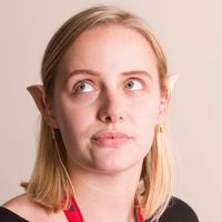 Thumbsup UK, Elf Shape Wired Earphones for Most Smartphones - White