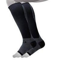 OS1st FS6+ Performance Athletic Foot-Calf Bracing Sleeve (One Pair) Protection for Plantar Fasciitis, Achilles Tendonitis, Shin Splints, Recovery, Leg Fatigue