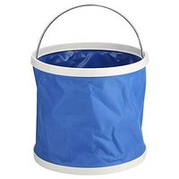 Portable Collapsible Bucket Water Storage Container Large Capacity Folding Bucket with Non-slip Handle for Traveling Hiking Fishing