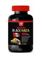 Male Energy Booster - Peruvian Black MACA 1000MG - Peruvian maca Pills - 1 Bottle 90 Vegetable Capsules