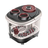 Foot Baths Footbath Electric Heated Foot tub Automatic Household Mobile Pedicure Foot Bath Barrel Foot Massager Foot Baths & Spas (Color : Black, Size : 433630cm)