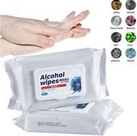 Alcohol Disinfectant Wipes (2 Packs, 100 Pcs),75% Alcohol Hand Wet Wipes Resin-Free Cleaning Hand Sterilizer