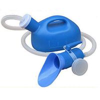 Huapa Urinal Pee Bottle Unisex Urinal Collector Plastic Chamber Pot Elderly Piss Pot 2000ML(Blue)