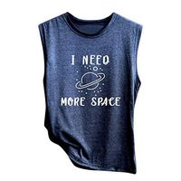 Meikosks Womens Fashion Print Tank Top Soft Comfortable Vest Loose Casual Shirt Graphic Pullover
