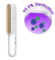 Sprifloral Portable Uv Light Sanitizer Wand, Mini Sanitizer Disinfection Lamp, 7W UV-C Light Sterilizer Rechargeable Wand with USB Cable (2000 mAh Li-on Battery), White