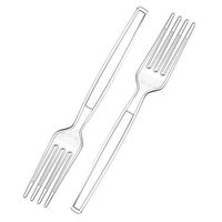 Zeppoli 240-Piece Clear Plastic Fork Set – Plastic Cutlery Utensil Set – Disposable Clear Plastic Forks – Chinet Utensils