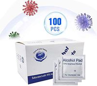 Alcohol Pads, 100Pcs Alcohol Prep Pads Wipes, Individually Wrapped Alcohol Wipes Pack for Smartphone & Portable Devices Cleaning1