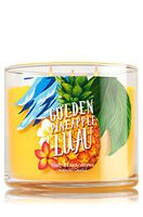 Bath and Body Works Golden Pineapple Luau 14.5 Oz 3 Wick Large Jar Scented Candle