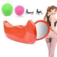 Lonersex Pelvic Floor Muscle and Inner 2 Pack Thorny Massage Ball Thigh Exerciser Buttocks Improves Bladder Control Fitness Exercise Butt Training Beauty Body Shaping Tools (Orange)