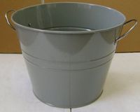 Metal 9-1/4" Water Bucket - Gray