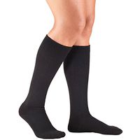 Truform Compression Socks, 10-20 mmHg, Ladies Gym Socks, Knee High Over Calf Length, Black, Large
