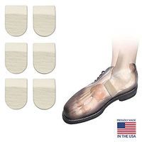 Hapad Heel Pads, Achilles Inserts, Heel Cushion Pads - 2-1/2" x 5/16" (WxH) Pack of 3 pairs of Hapad Heel Cushion Pads