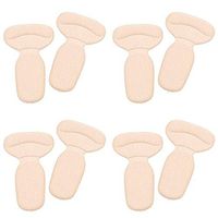 DWR 4 Pairs Heel Grips, Extra Strong Heel Stickers Shoe Heel Snugs Inserts Insoles Pads Foot Care Protector For Women Girls (Beige)
