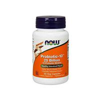 NOW Supplements, Probiotic-10, 25 Billion, with 10 Probiotic Strains, Strain Verified, 50 Veg Capsules