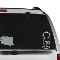 GottaLoveStickerz Handala Hanzala Palestine Boy Permanent Vinyl Decal Sticker for Laptop Tablet Helmet Windows Wall Decor Car Truck Motorcycle - Size (20 Inch / 50 cm Tall) - Color (Gloss White)