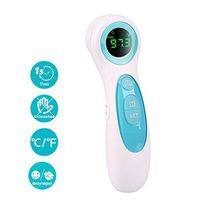 Teamgee[2020 ] Forehead Thermometer Ear Infrared Thermometer for Adult Baby Kid, Ear and Forehead Function with Fever Alarm and Memory Function – Accurate Fast Temperature Gun, Non-Contact Measurement