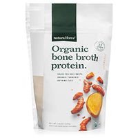 Organic Bone Broth Protein Powder, Best-Tasting Turmeric Flavor – Made from High Quality Grass-Fed Beef Bone Broth *No Fillers or Chicken, Rich in Ancient Collagen* by Natural Force, 11.6 Ounce