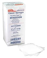 MCKESSON Sponge Dressing Medi-Pak Performance Cotton Gauze 12-Ply 4 X 4 Square (#44122000, Sold Per Case) by Medi-pak Performance