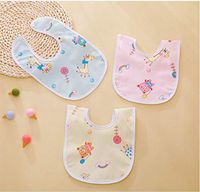 Baby Velvet Bib 5 Or 10 Loaded Waterproof Buckle Children's Saliva Towel Baby Rice Bowl Baby Bib B（10）