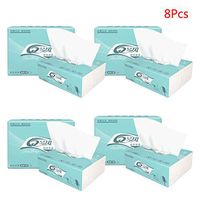Yuuups 8 Pcs/Set 3-Ply Silky Smooth Ultra Soft Premium Home Kitchen Bath Tissues Household Toilet Paper Facial Tissues