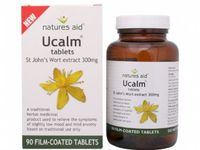 Natures aid Ucalm 300Mg (Providing 1500-2100Mg Of St Johns Wort Herb) New