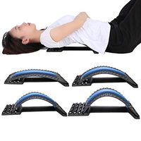 Back Stretcher - Pain Relief and Muscle Recovery Acupressure Mat, Posture Corrector, Lumbar Stretcher Device (Blue)