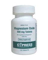 MAGNESIUM OXIDE 400MG CYPR 120TB CYPRESS PHARMACEUTICAL