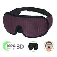 Sleep Mask for Men Women, MUXIN 100% Lights Blockout 3D Contoured Eye Mask for Sleeping & Travel