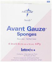 Medline Gauze Sponge Avant 4 Ply, 100 Count