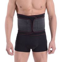 Panegy Mens Waist Trimmer Belt Sweat Wrap Low Back and Lumbar Support Abdominal Trainer XL Black