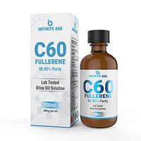 C60 IN OLIVE OIL, Carbon 60 Supplement In Amber Glass Lab Bottles, C 60 OLIVE OIL, Organic 100ml 99.9% Ultra Pure FULLERENE C60 Supplement. Solvent Free BUCKMINSTERFULLERENE Carbon 60 Olive Oil