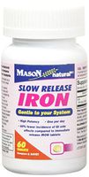 Mason Naturals Iron 50 mg Slow Release-60 Tablets