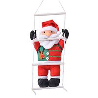 Rosymity 60CM Climbing Rope Ladder Swing Santa Claus,Made By Non-woven/strong And Durable Great For Door,Indoor And Outdoor Use.