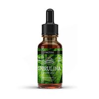 Spirulina Tincture, Organic Spirulina Extract (Arthrospira Platensis) Herbal Supplement, Non-GMO in Cold-Pressed Organic Vegetable Glycerin, 700 mg, 2 oz (60 ml)