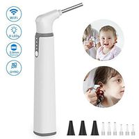 Wireless Otoscope, 3.9mm Ultra-Thin WiFi Ear Scope Camera with Earwax Removal Tool and 6 LED Lights, Ear Cleaner with Tmperature Control and Gyroscope, Ear Endoscope Compatible with all Mobile Devices