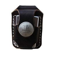 JYK-LQM Leather Lighter Pouch Holder Case-Black2