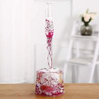 GJJ Toilet Brush with Base-European Toilet Brush Set-Acrylic Bathtub Toilet Cleaning Bath Brush,Cherry Blossom,A