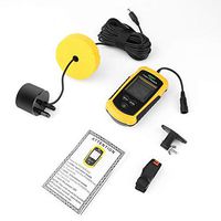 Lucky Portable Fish Finder Sonar Sounder Alarm Transducer Fishfinder 0.7-100m Fishing Echo Sounder with Battery with English Display