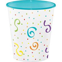 Creative Converting Plastic Cups, 12 oz, Cake Surprise (12-Count)