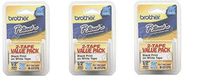 Brother Printer P-Touch M2312PK M Series Tape Cartridges for P-Touch Labelers, 1/2w, Black on White, 2/Pack (BRTM2312PK) (3, design 1)