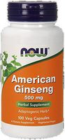 NOW American Ginseng, 100 Capsules (Pack of 2)