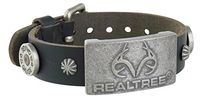 Sabona Realtree Leather Magnetic Wristband, Black, 0.1 Ounce
