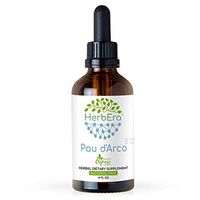 PAU d'Arco B120 Alcohol-Free Herbal Extract Tincture, Wildcrafted PAU d'Arco (Tabebuia Impetiginosa) Dried Bark (4 fl oz)