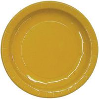 7" Yellow paper plates (16)