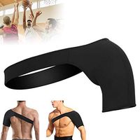 Shoulder Support, Strap Brace for Arm Shoulder Protection, Keep Warm and Relief Injuries Pain for Men(XL50-55cm)
